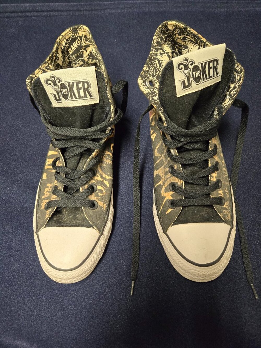 The Joker Converse All Star Shoes (Men's 7/Ladies 9)